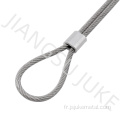 Corde métallique en aluminium ovale